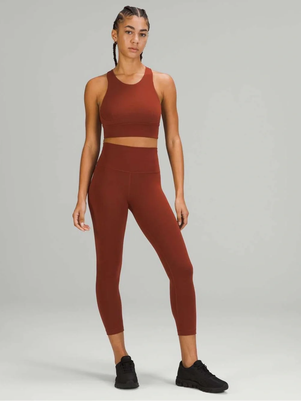 Lululemon Wunder Train Longline Sports Bra - Date Brown